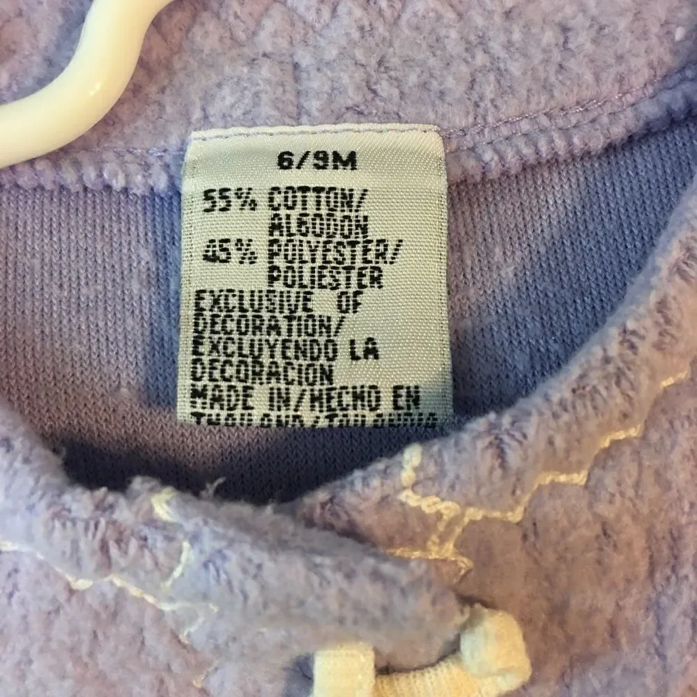 Infant Girls Sweater 6-9 mo Soft Light Purple